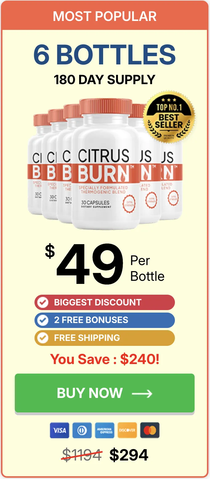 Buy CitrusBurn 6 Bottle